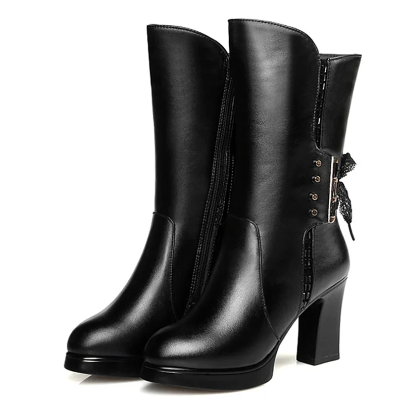 2020 г. женские высокие сапоги новые зимние из натуральной кожи с шерстью