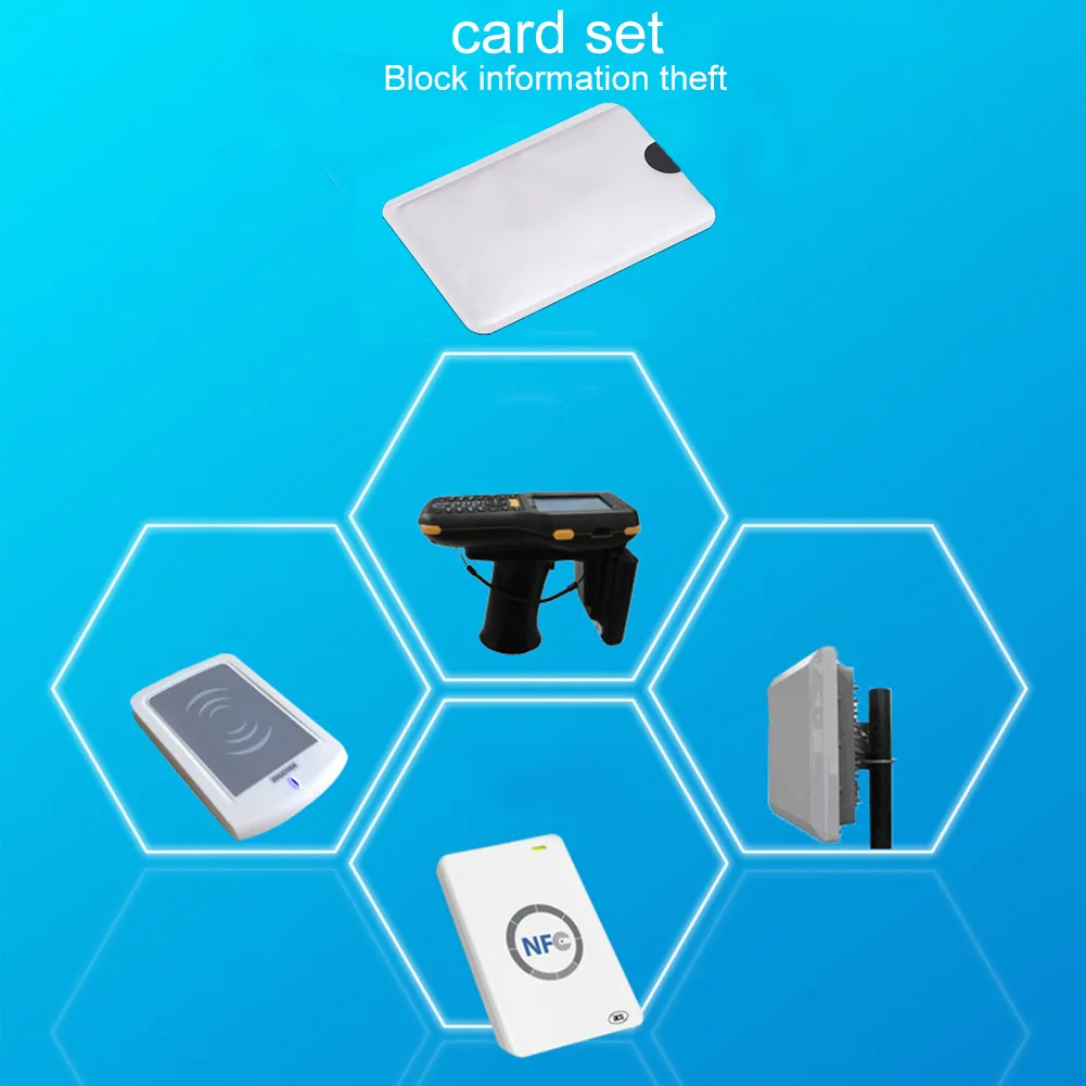 10 шт. Серебряный анти-сканирующий Rfid рукав протектор Кредитная Id карта