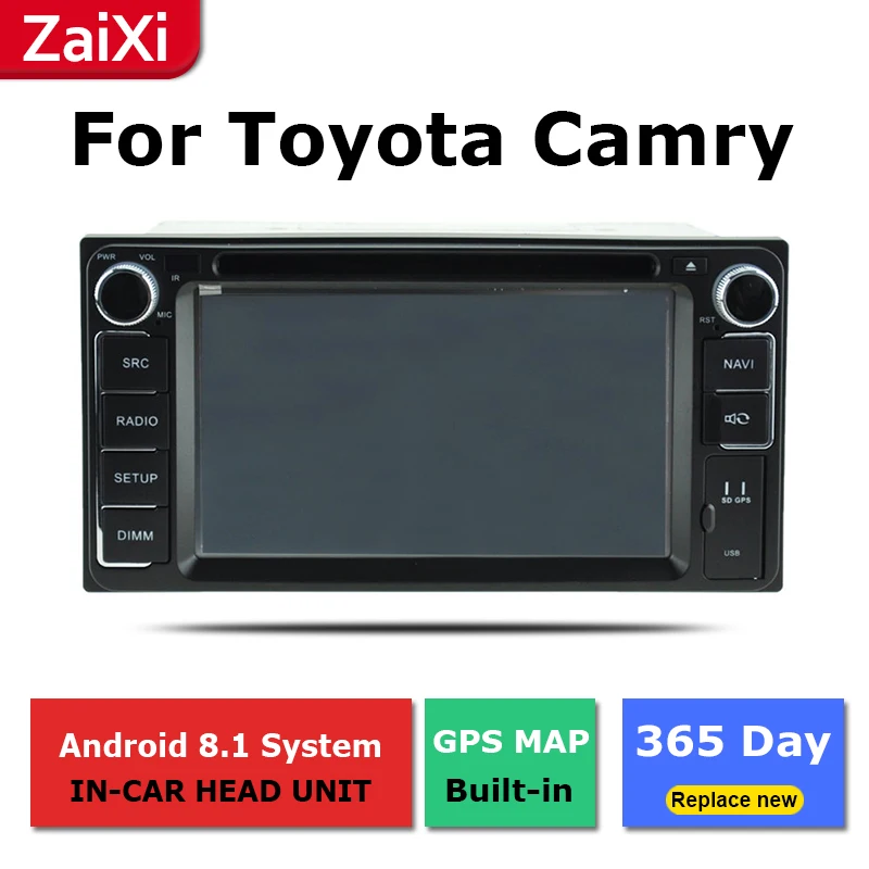 Автомагнитола ZaiXi 2Din для Toyota Camry Daihatsu Altis 2001 ~ 2006 Android мультимедийный плеер GPS