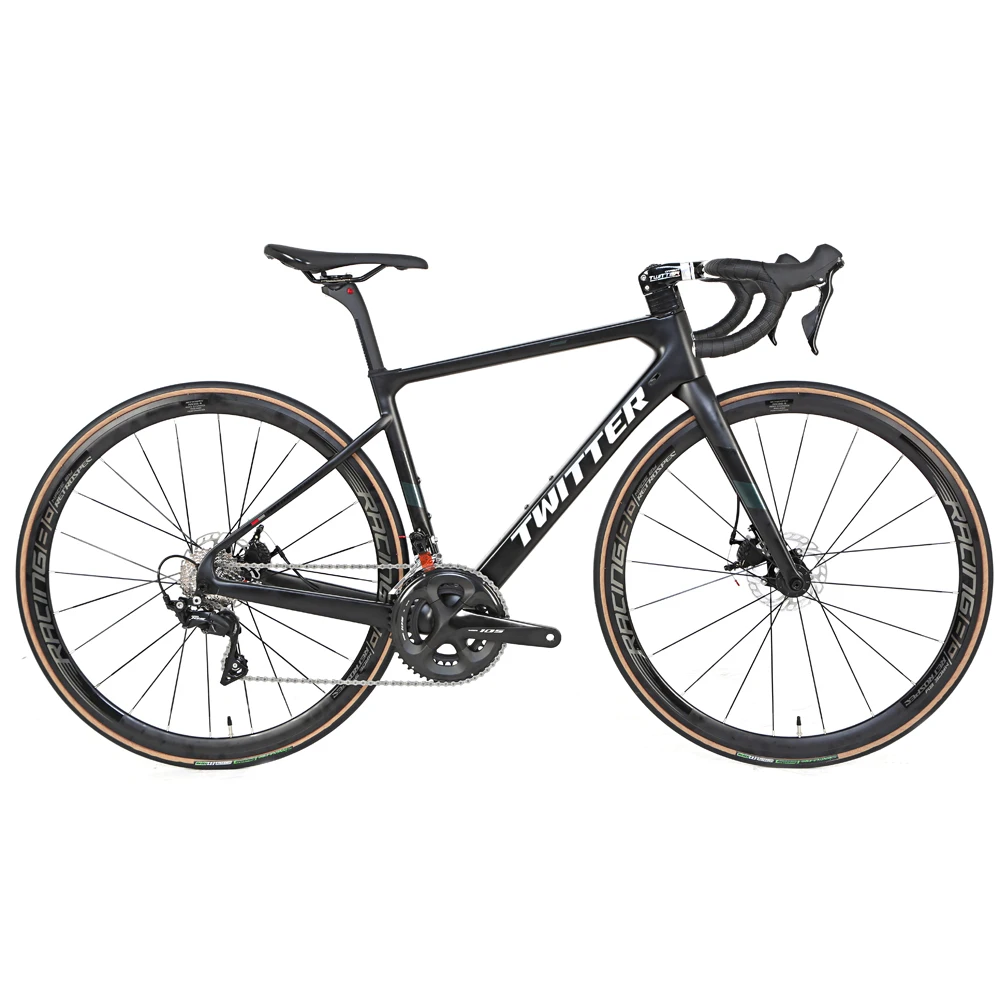 Новинка шоссейный велосипед 22 скорости дисковый тормоз карбоновая рама вилка