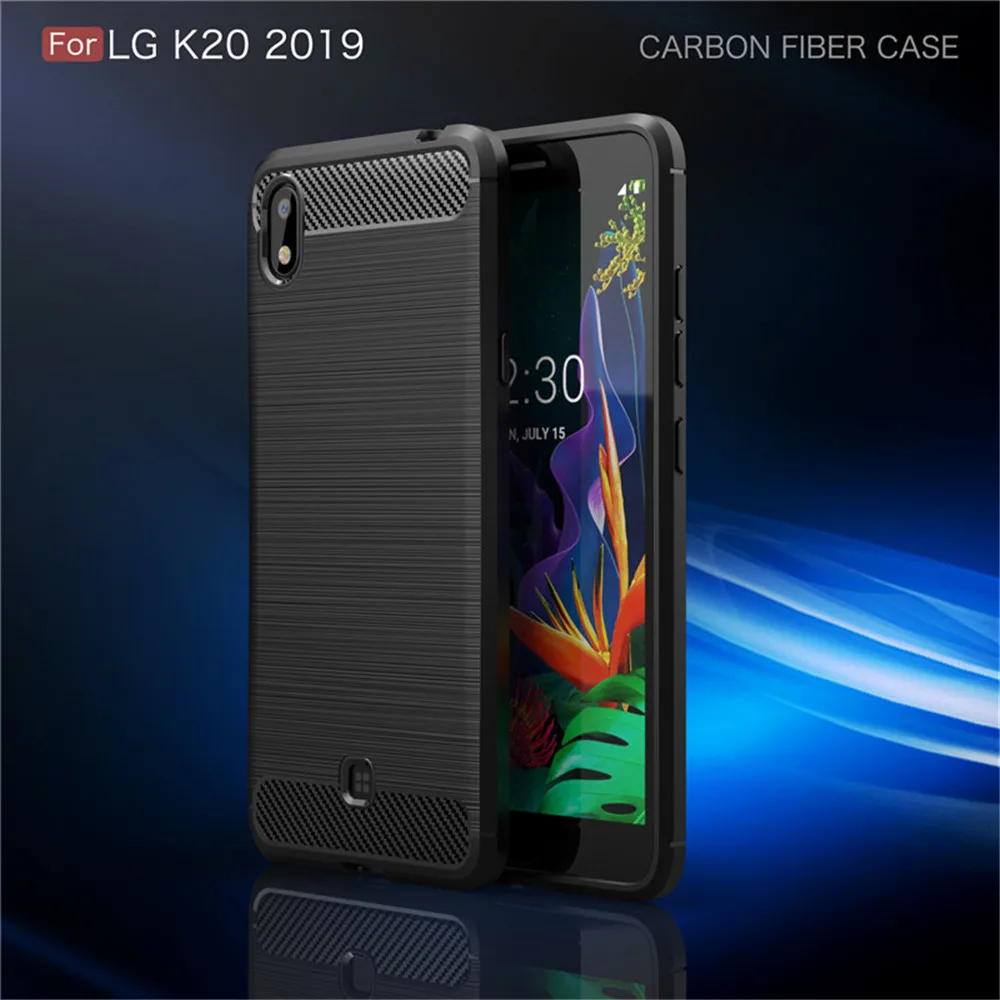 Для LG K20 2019 чехол 5 45 дюймов роскошный полный мягкий силиконовый противоударный