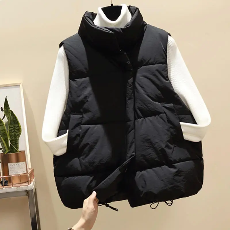 Зимняя женская куртка Теплый Женский жилет хлопковые парки короткий пуховой с