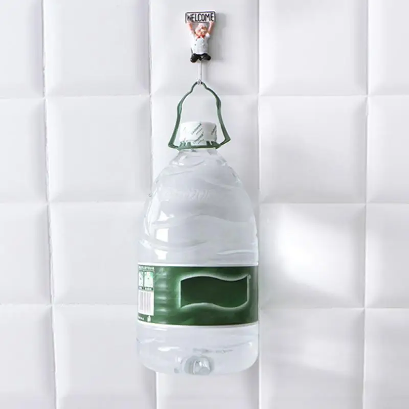 Креативные Мультяшные Крючки из нержавеющей стали в форме шеф-повара высокие