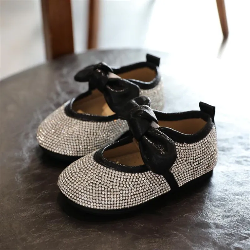 2020 Весенняя детская обувь для маленьких девочек с бриллиантами Детская