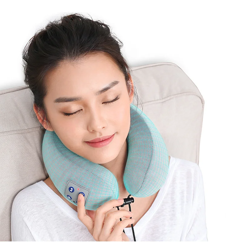 NEW Massage U-Shaped Pillow Multi-Function Shoulder Cervical Vertebra Electric Portable Car Health Care for Home Travel Office