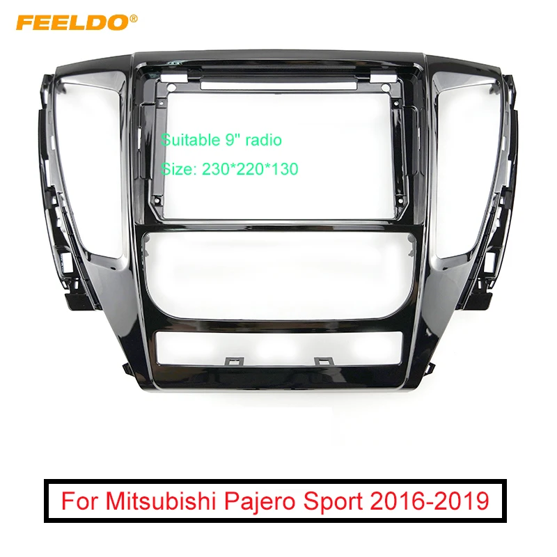 Рамка для автомобильного аудио FEELDO адаптер 9 дюймов Mitsubishi Pajero Sport CD/DVD плеер