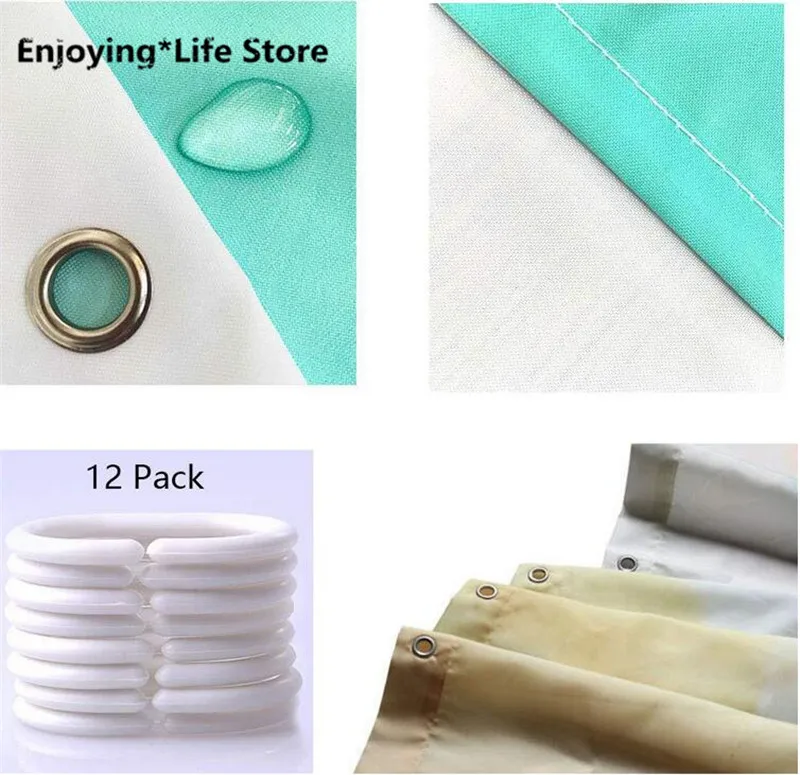 

Cactus & Flower Shower Curtain Waterproof Fabric Shower Curtain Bathroom Decoration 72inch x72inch with 12 Hooks