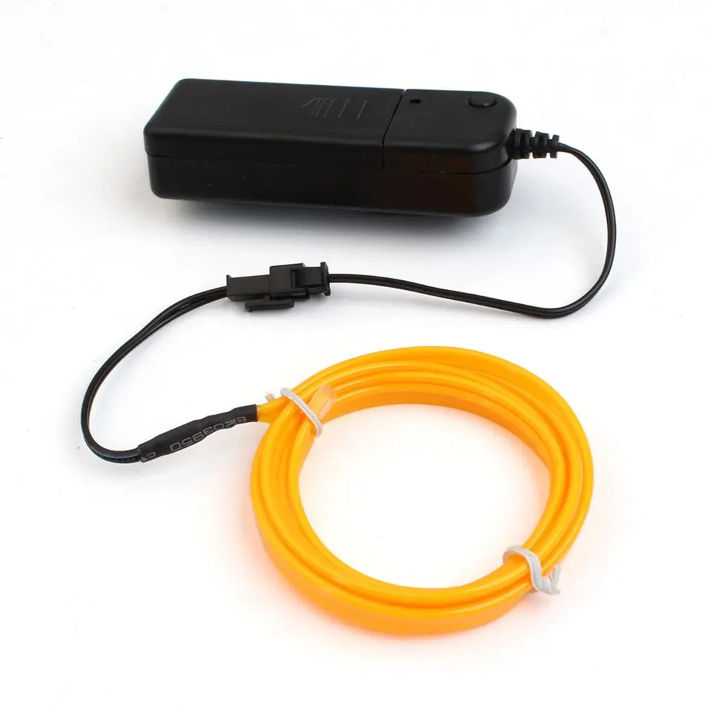 Гибкий светодиодный EL провод с неоновым светом Танцевальная вечеринка украшения