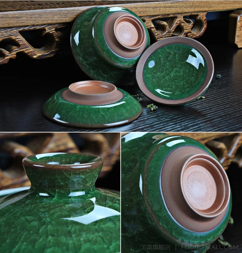Кофейный чайный сервиз Gaiwan фарфоровый ледяной керамический горшок чайная чашка