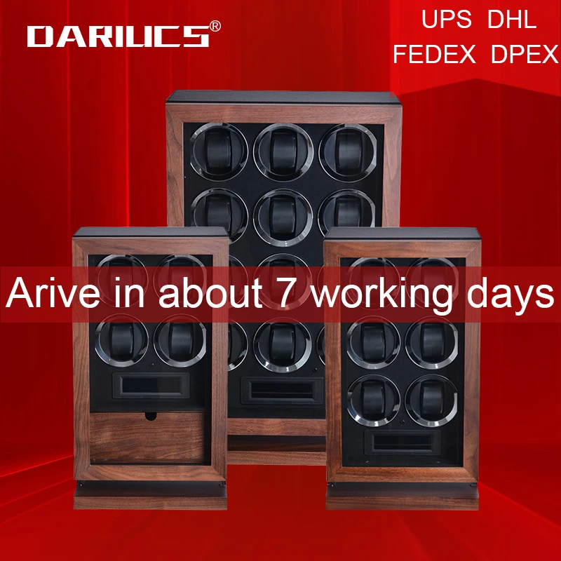 Высококачественные деревянные намотки для часов модные автоматические хранения