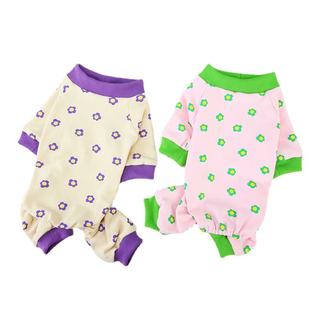 Зимняя одежда для домашних животных собак пижамы-комбинезоны сна костюм