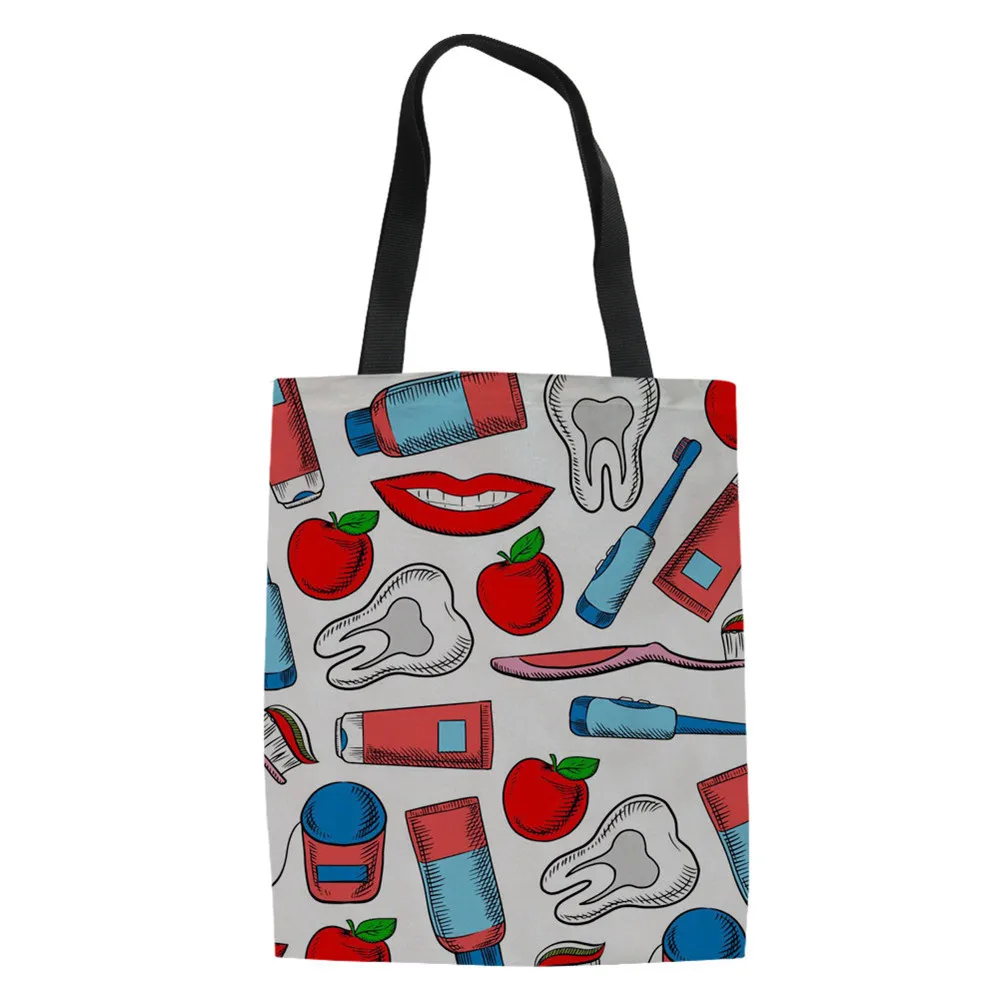 Медицинская сумка для медсестры с рисунком из мультфильма парусиновая Сумочка