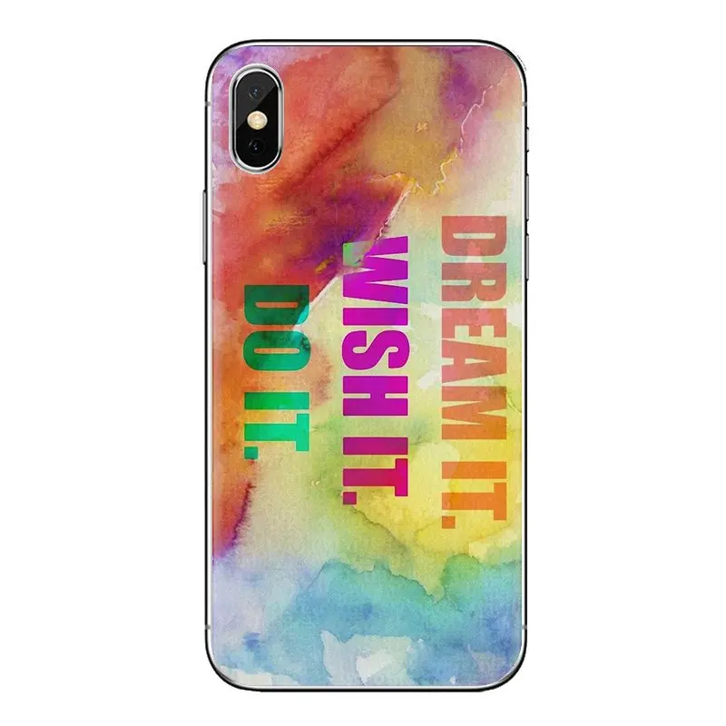 For Xiaomi Mi4 Mi5 Mi5S Mi6 Mi A1 A2 5X 6X 8 9 Lite SE Pro Max Mix 2 3 2S Silicone Phone Case Never Stop Dreaming Life quotes |