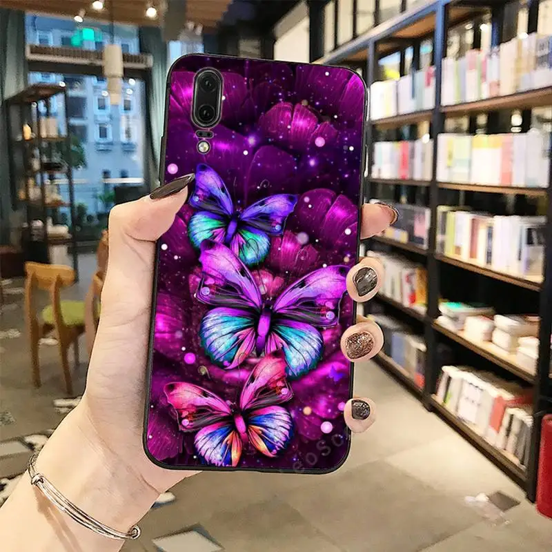 

Flower butterfly color is beautiful Phone Case For Huawei honor Mate P 10 20 30 40 Pro 10i 9 10 20 8 x Lite 7A 7C