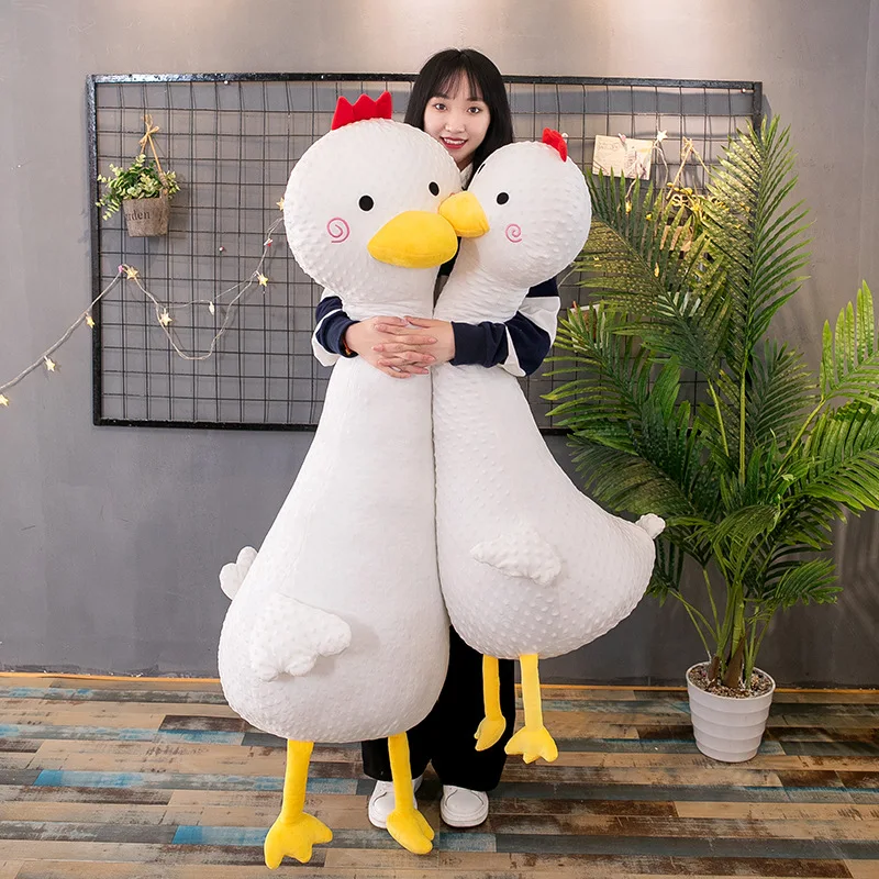65-120 см Огромный Размер лежачие игрушки кавайное животное гусиный коврик подушка