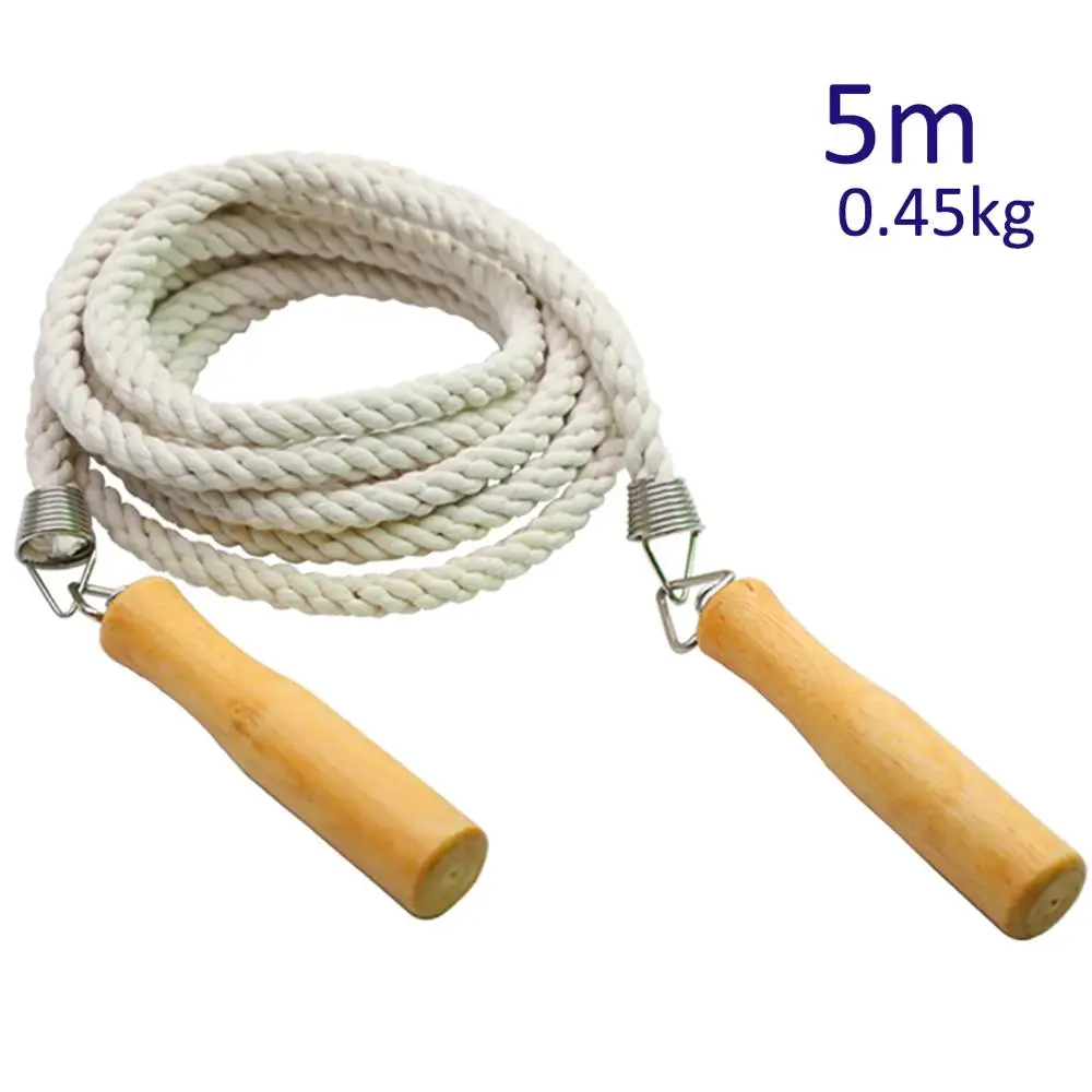 Скакалка из хлопка и льна двойная голландская длинная скакалка для детей