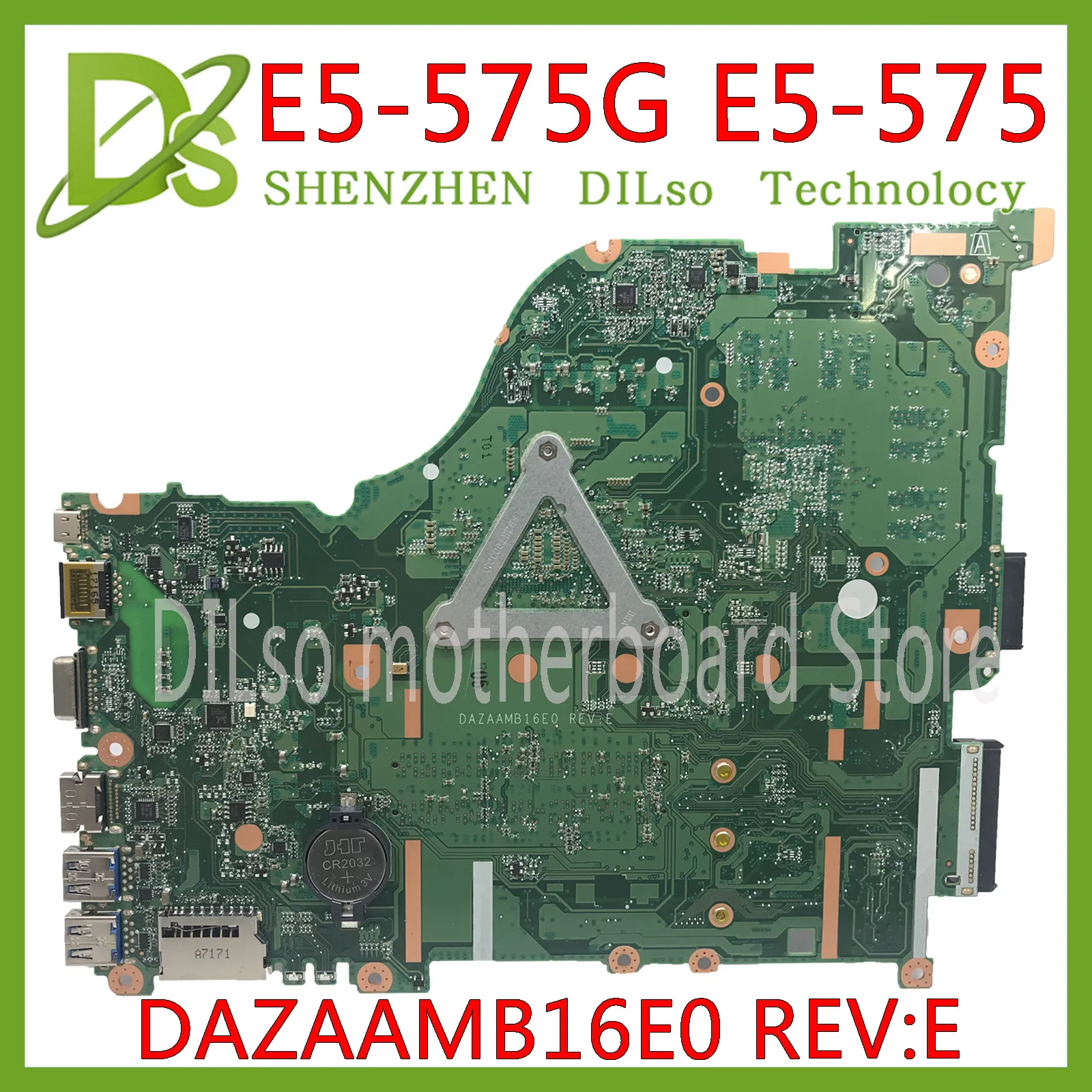 Verkauf KEFU E5-575G Mainboard Für Acer Aspire E5-575 E5-575G E5-574 F5-573 Motherboard I7-6500U CPU DAZAAMB16E0 Test Original 100%