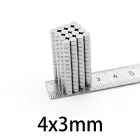 50 1500pcs 4x3mm small round powerful magnets 4mmx3mm disc neodymium magnet 43mm permanent ndfeb strong magnet 43