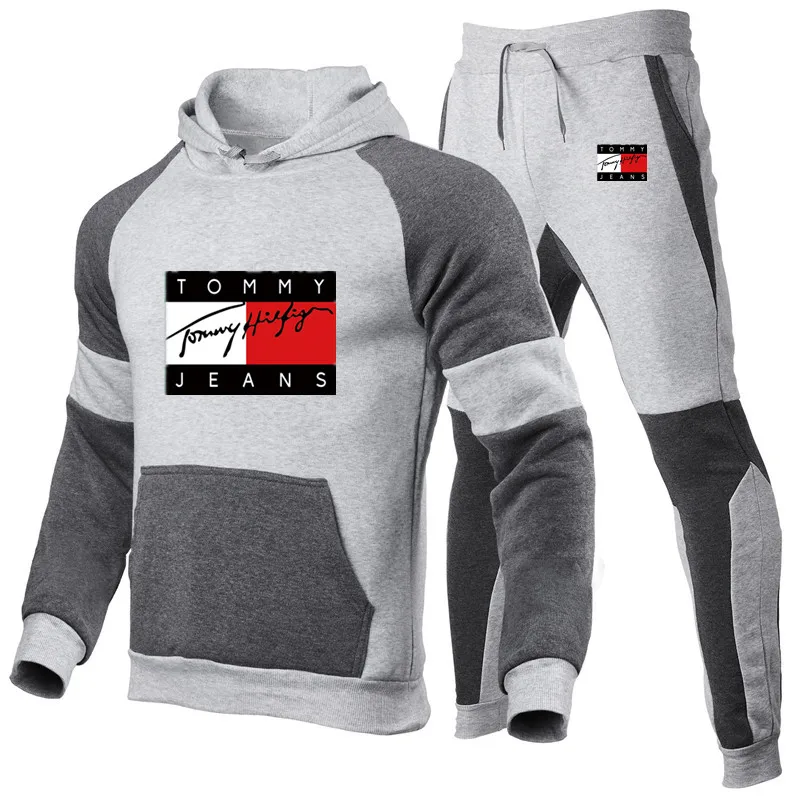 

2021 New Spring And Autumn Trend Sweater + Fashion Pants Jogging Sports And Leisure Men's And Women's Hooded Sweater Suit