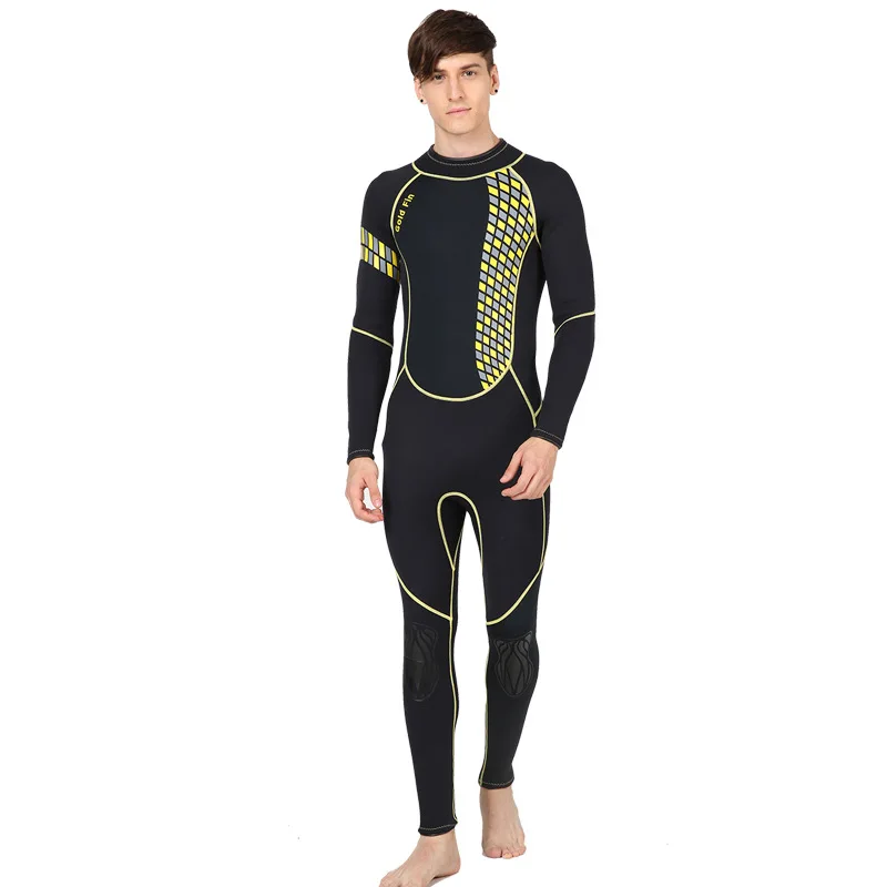 

Wetsuit Siamese Men's 3mm Warm Super Elastic Wear-resistant Wet Suit Cold-proof Wetsuit Winter Swimming Swimsuit Wetsuit