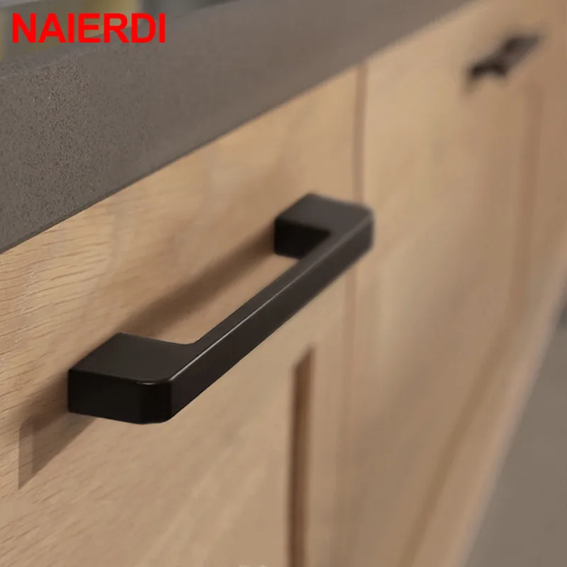 NAIERDI ручки шкафа из цинкового сплава кухонная ручка шкаф дверные для выдвижных