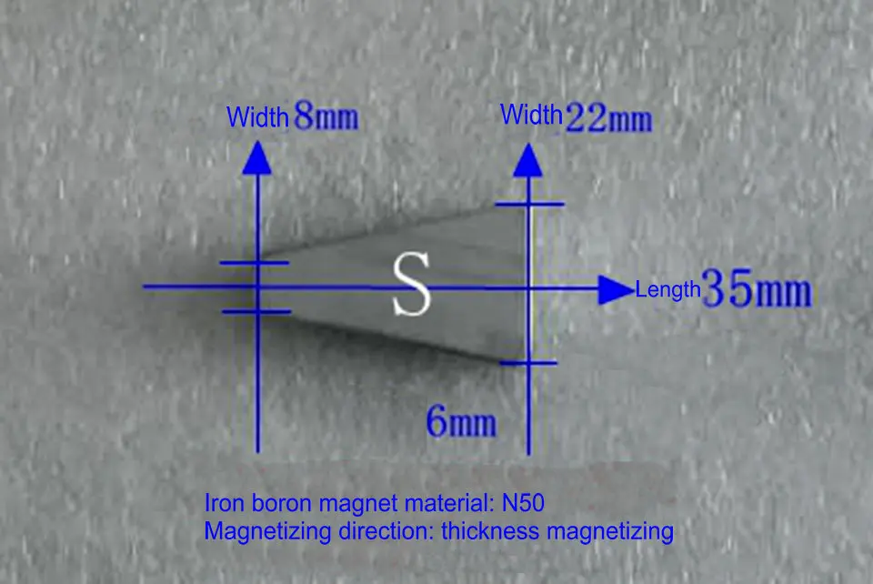 Модель N50 для дискового генератора без железа толщина секции 35 мм Толщина 6 40 8 |