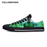 mens casual shoes fashion green lantern superhero movie hot cool customized print picture canvas light couples shoes