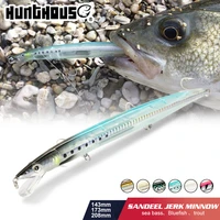 hunthouse fishing minnow lure sandeel jerkminnow long casting minnow floating pesca 143mm14g 173mm23g 208mm33g for fishing