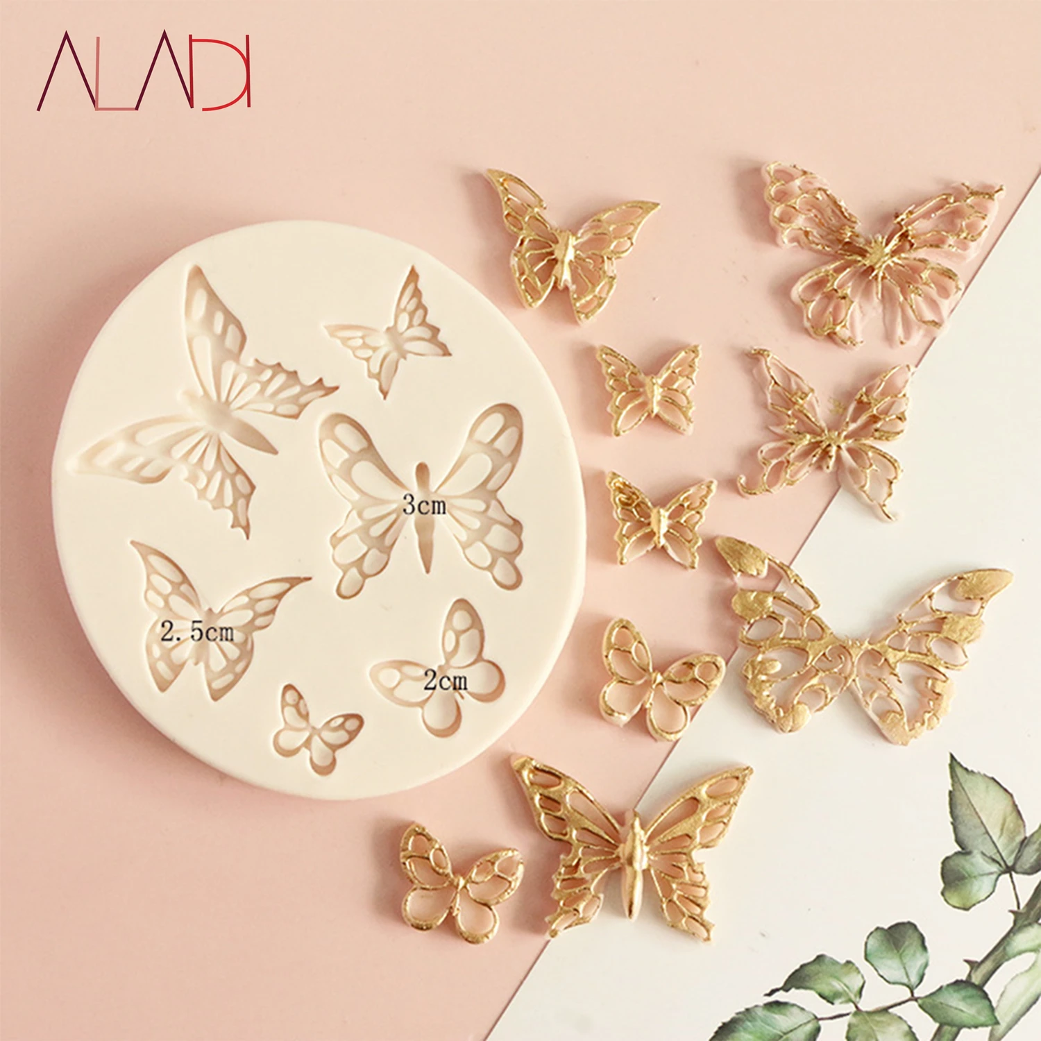 

Butterfly Fondant Silicone Mold Sugarcraft Wedding Cake Decorating Tools Resin Chocolate Molds Mold For Baking AD001