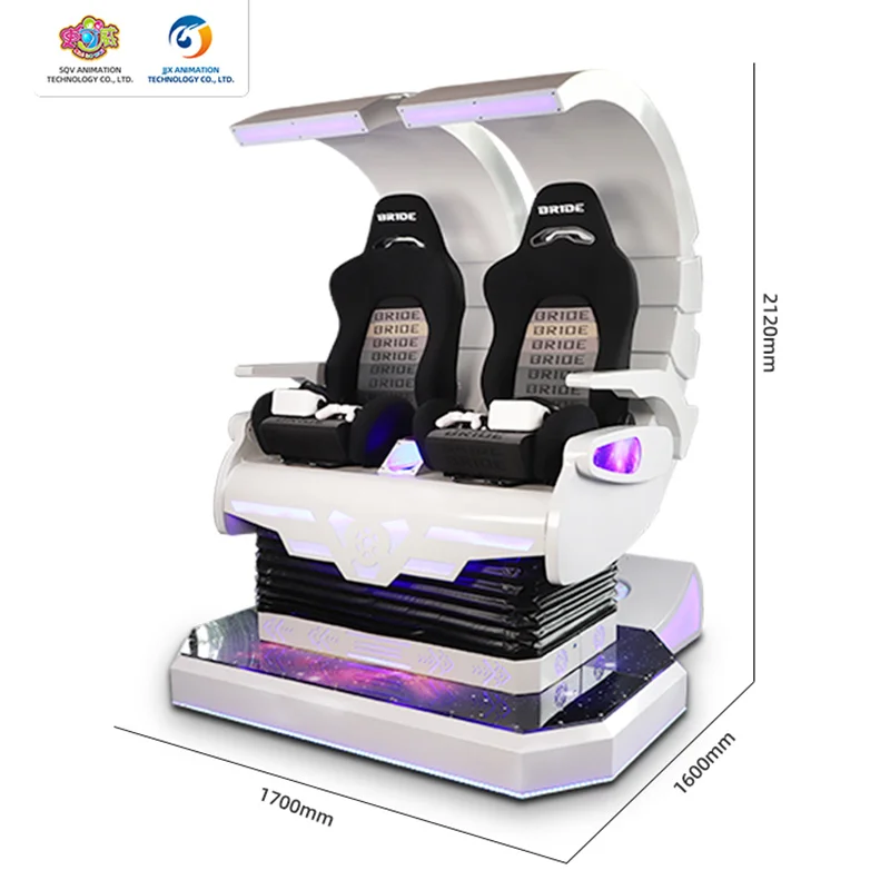 9D VR rotating chairs double player Virtual Reality Game | Coin Operated Games