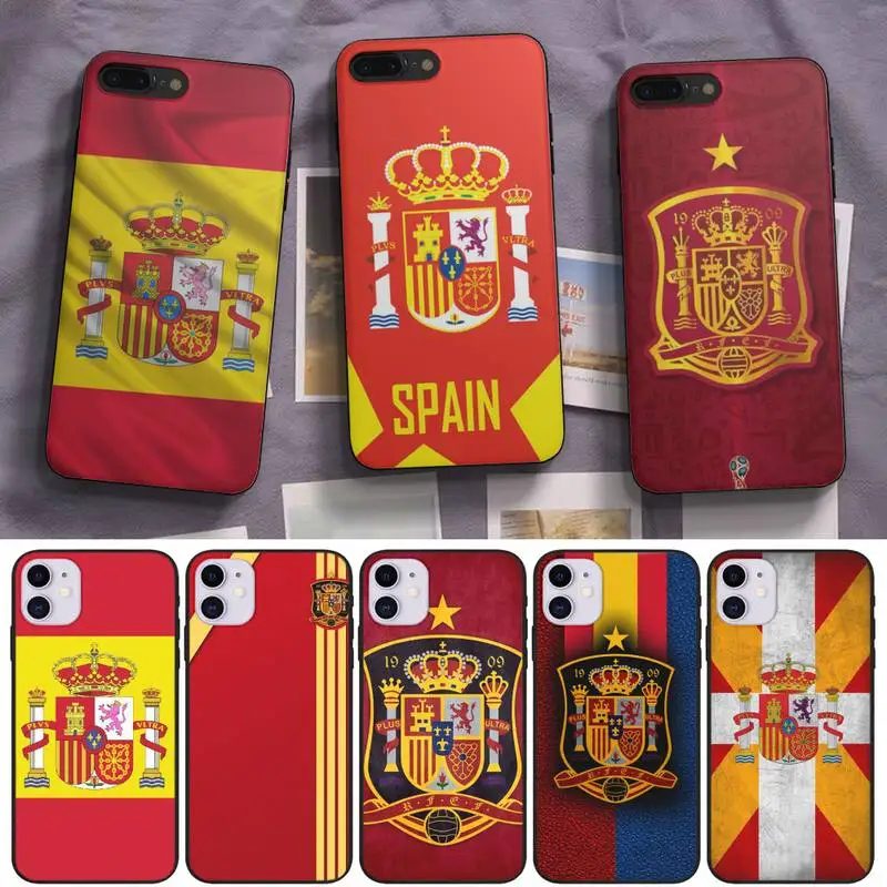 

Spain National Emblem Flag Phone Case Fundas Shell Cover For Samsung A51 A52 A71 A72 A80 A91 A20E A32 A31 A21 A11