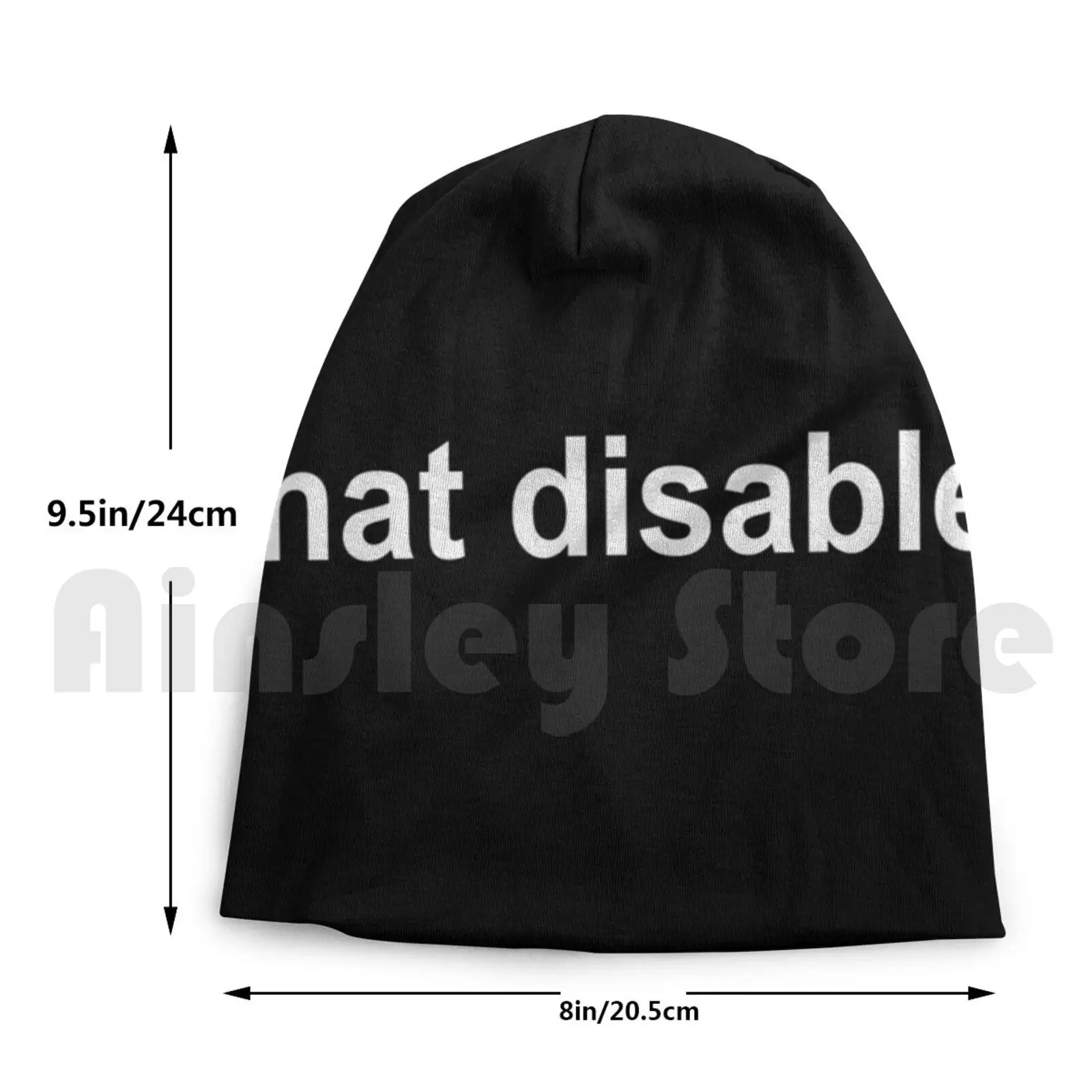 

Chat Disabled Beanies Knit Hat Hip Hop Gaming Rocket League