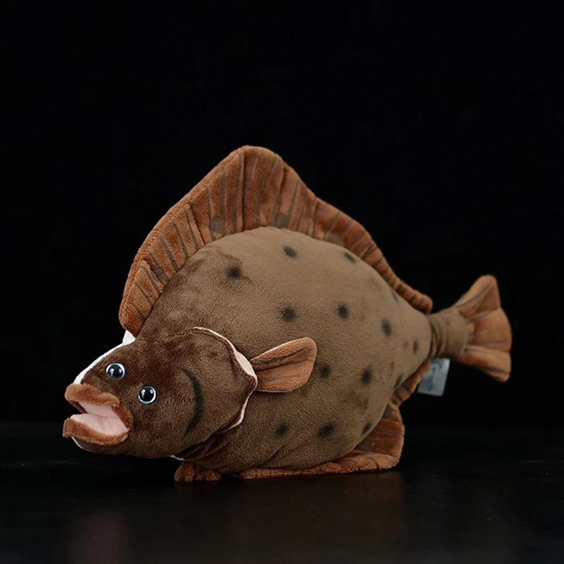 40cm Simulation Flounder Stuffed Toys Sea Animals Plush Toy Soft Flatfish Plush Dolls For Children Gifts