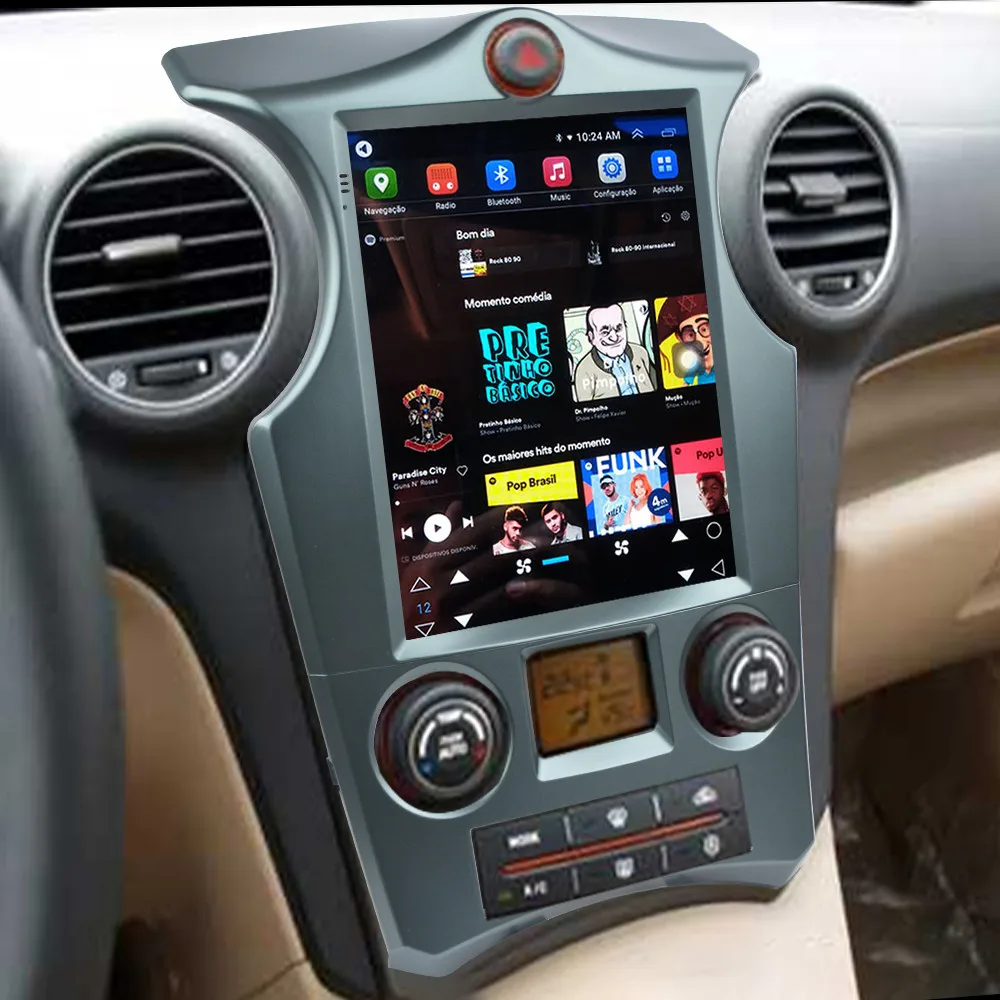 Car Android Radio For KIA Carens 2007 2008 - 2011 Multimedia Player To Tesla style Vertical Screen GPS Navigation 2 DIN no DVD | Автомобили