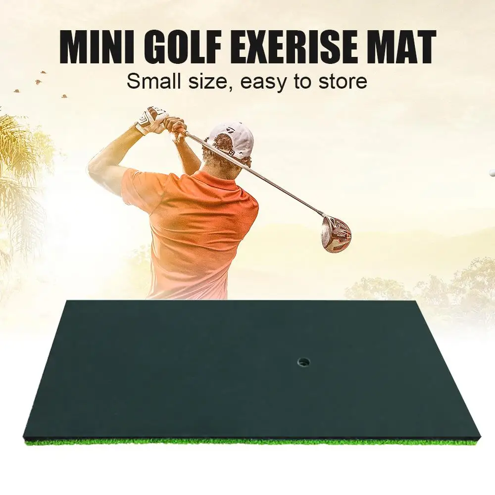 Practice Rubber Pad Golf Mat Artificial Lawn Green Useful Nylon Grass Backyard Hitting Durable Tee Indoor | Спорт и развлечения