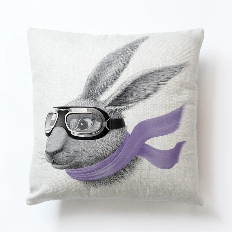 

Animal Pattern Single-sided Throw Pillow Bedroom Pillow Case Decoration Sofa Cushion Cover Indoor Linen Decoration Cushion