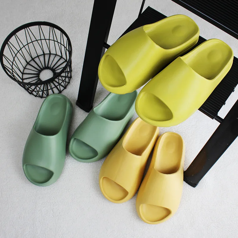 

Women outdoor Platform Thick Summer Beach EVA Soft Sole Sandals Leisure Slide Men's Ladies Indoor Bathroom Anti-slip Slippers