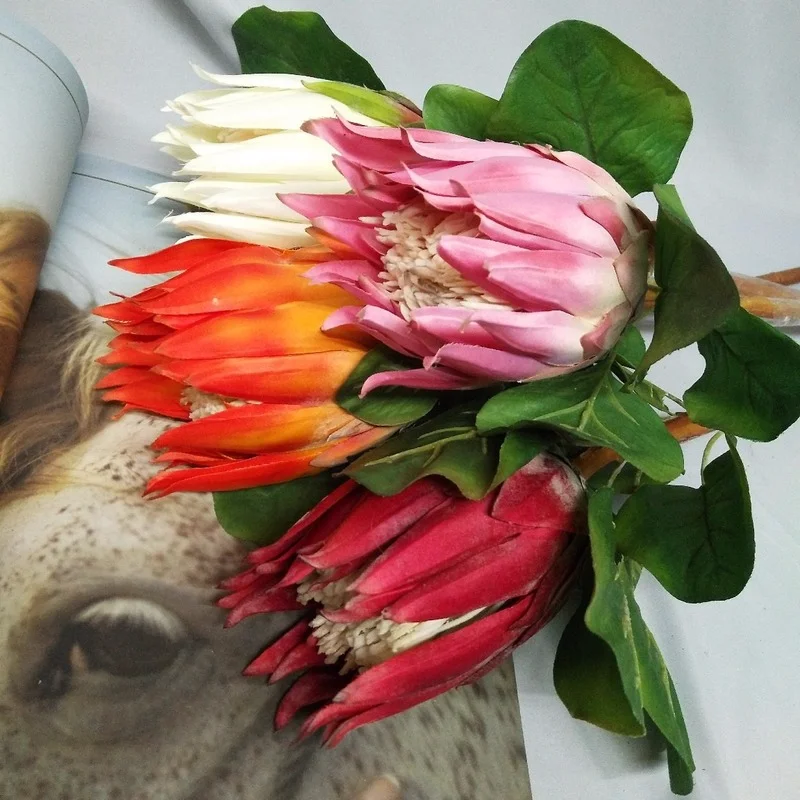 Искусственный Императорский цветок с одной ветвью пластиковые поддельные