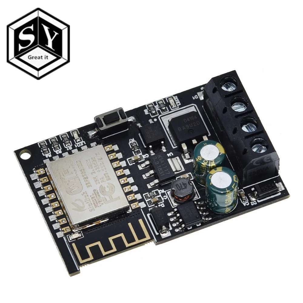 Sinilink ESP-12F WI-FI мобильный телефон пульт дистанционного управления Модуль 5 v-36 v умный дом с помощью приложения на телефоне