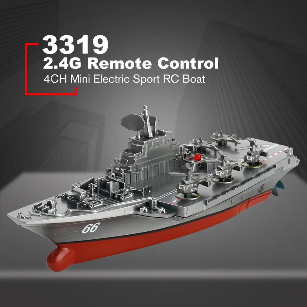 2.4G RC Remote Control Boat Toys 4 Channel Dual-motor operation Ship Micro Radio Controlled Aircraft Boy Gift |