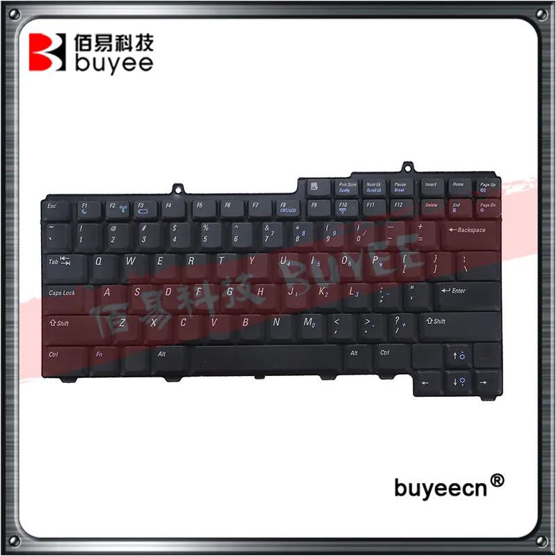 Черная клавиатура для ноутбука DELL Latitude D520 D520N D530 PP17L PP19L|us keyboard|keyboard partslaptop keyboard |