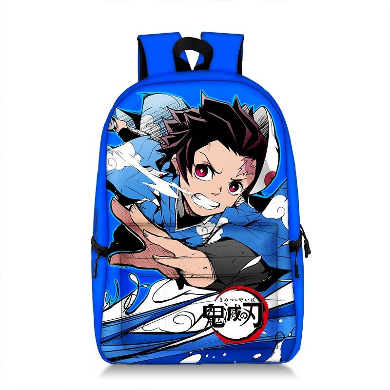 

New Demon Slayer Kimetsu no Yaiba Kamado Nezuko Cosplay Props Tomioka Giyuu Backpack School Large Capacity Knapsack Bag