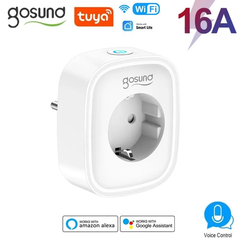 

Умная розетка Gosund с Wi-Fi, 16 А, с монитором питания