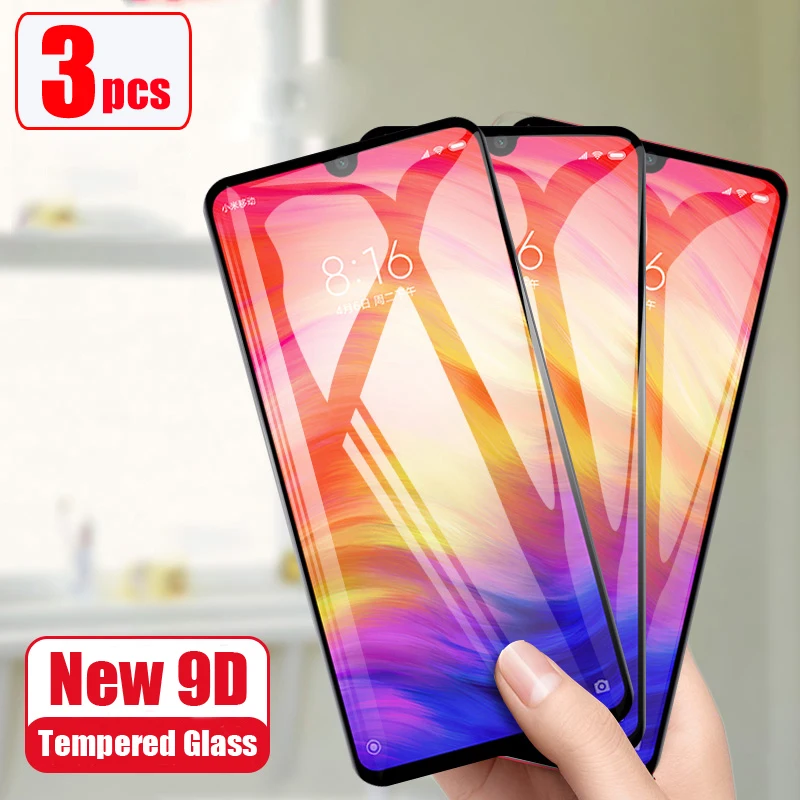3 шт. ультратонкая пленка из закаленного стекла для Xiaomi Redmi Примечание 7 note 9T 8T 8 pro 8A