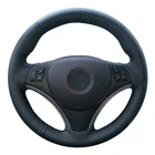 Противоскользящие Черные искусственные кожаные фотообои для BMW E90 320i 325i 330i 335i E87 120i 130i автомобильные аксессуары