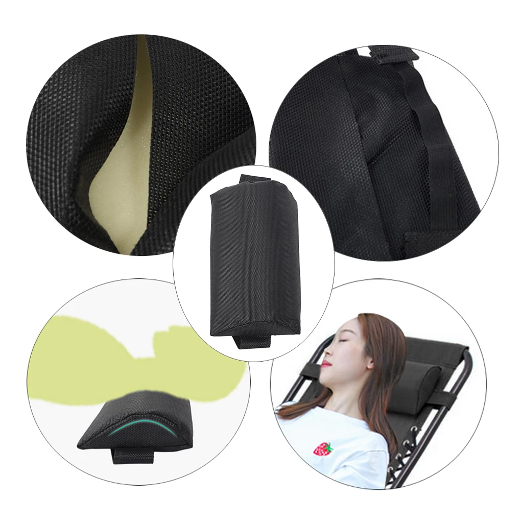Folding Sling Chair Replacement Cloth with Head Relax Cushion &amp Laces for Garden Recliner Lounge Patio | Спорт и развлечения