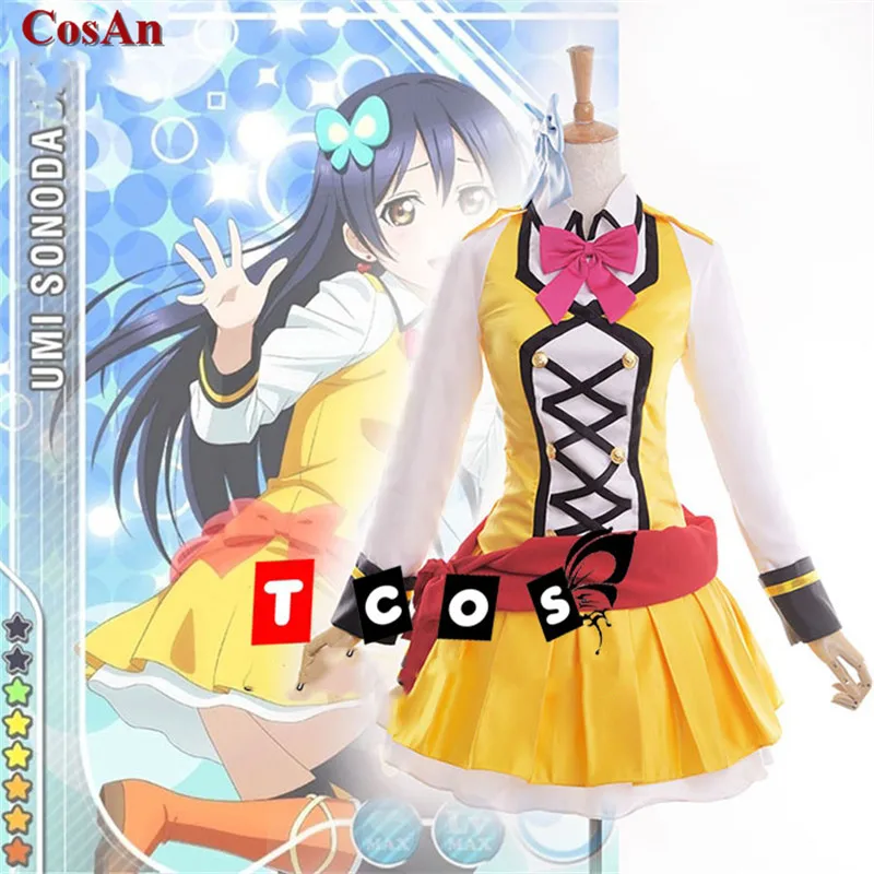 

Anime LoveLive Sonoda Umi Cosplay Costume SUNNY DAY SONG Lovely SJ Uniform Activity Party Role Play Clothing Custom-Make Any