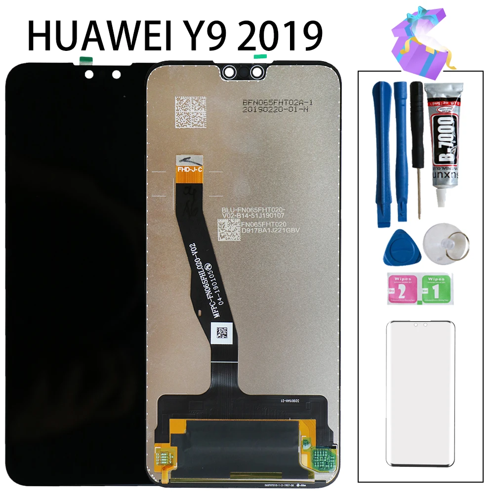 6," ААА с рамкой ЖК-дисплей для huawei Y9 ЖК-дисплей Дисплей Сенсорный экран дигитайзер для Y9 ЖК-дисплей JKM-LX1 JKM-LX2 JKM-LX3