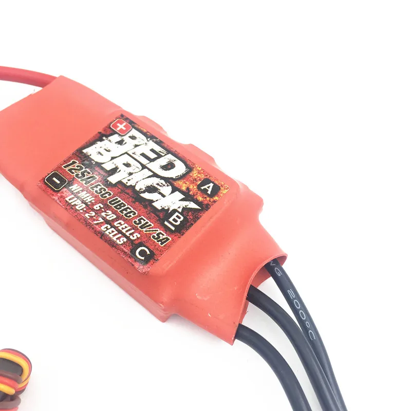 Электронный регулятор скорости Red Brick 125A Brushless Esc 5V/5A BEC для Fpv Бесщеточный мотор