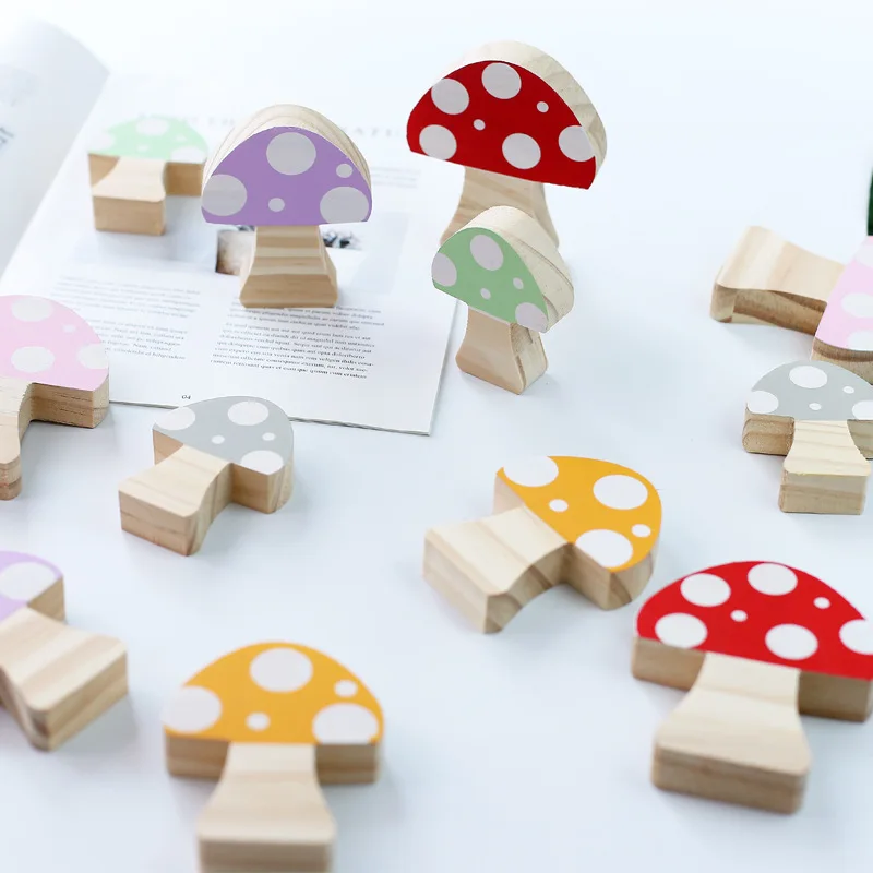 3 шт./компл. деревянный грибок строительные блоки украшения INS скандинавский